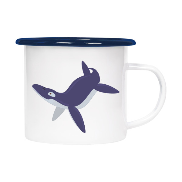 Plecháček - smaltový lem s potiskem Plecháček Moravský pliosaurid